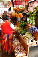 marché, fleurs, funchal