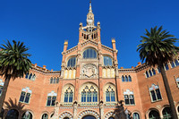 barcelone, hospital santa creu sant pau