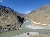 indus, zanskar, confluence
